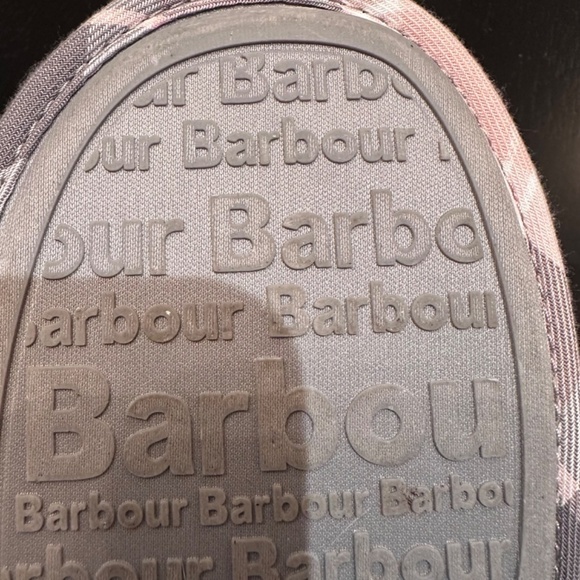 BARBOUR  Baby Pink Suede Upper Simone slippers UK 4 - Picture 10 of 11